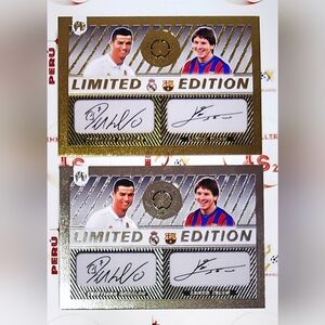 Fifa Club World Cup Card FE Legends Messi & C7 Printed Auto Printed